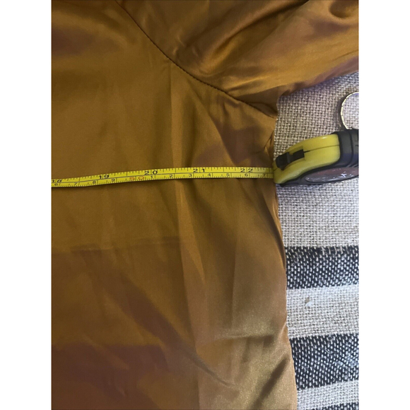 Women’s Rouched Long Sleeve Silky Soft Copper Vneck Blouse By Paparazzi - Picture 15 of 15